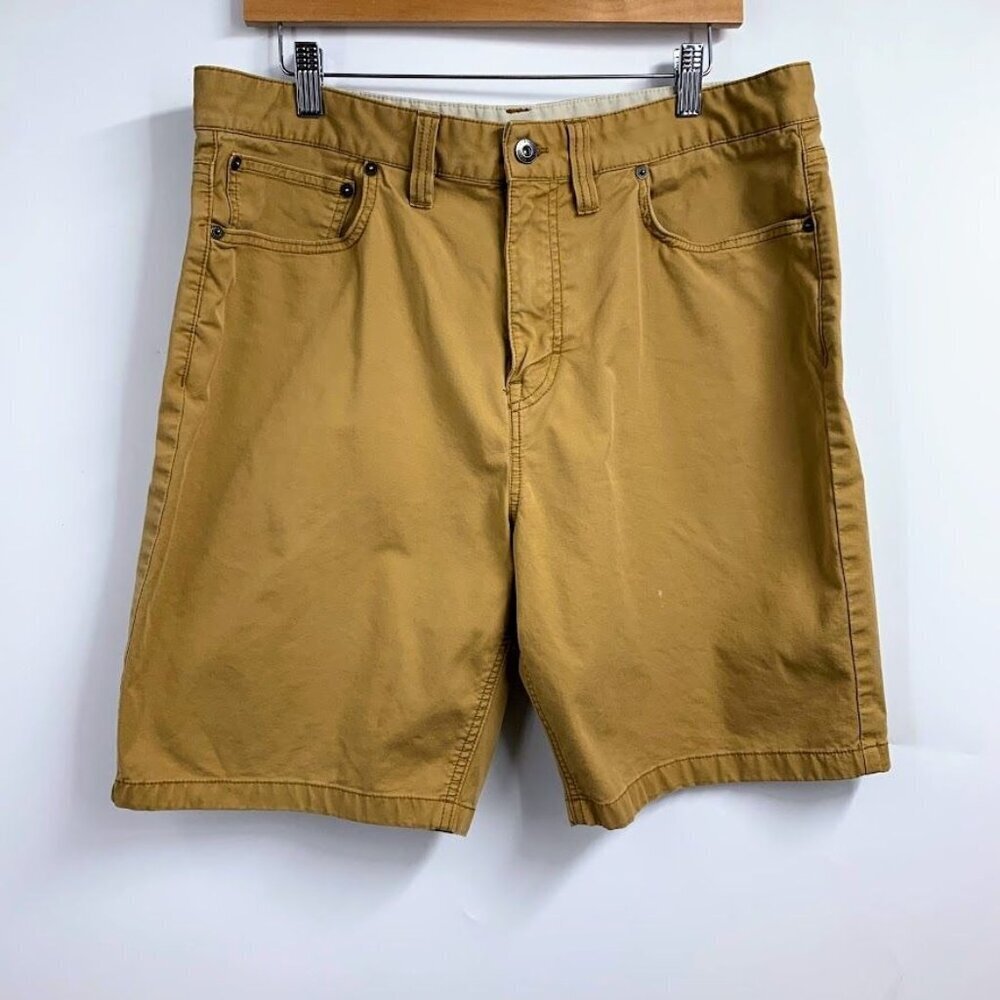Prana Women's Brion Chino Shorts Nylon Stretch Outdoors Lightweight Casual SZ 36